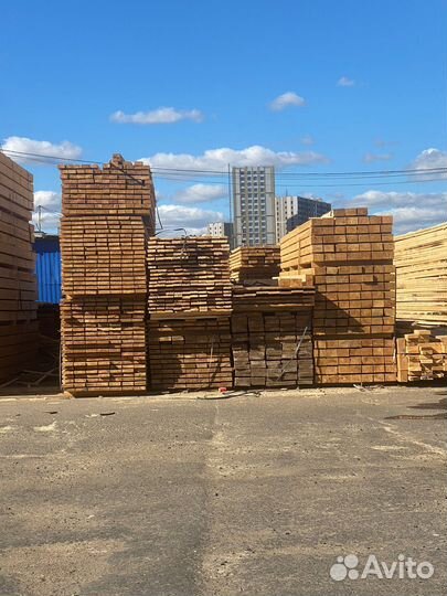 Продажа обрезной доски из сосны 50x100x6000