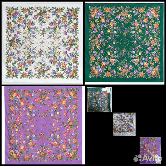 Павловопосадский платок новый