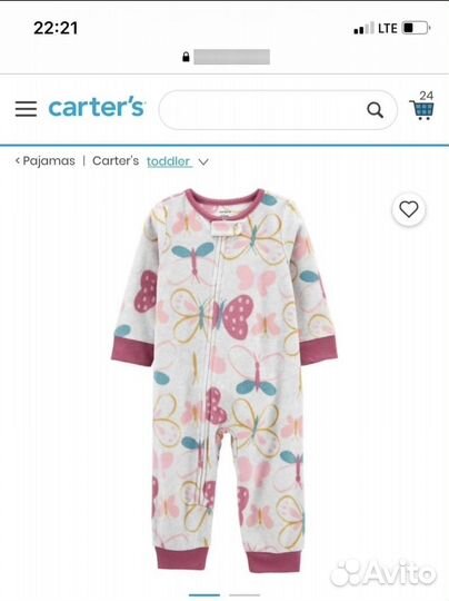Флисовый комбинезон carters 3 т новый