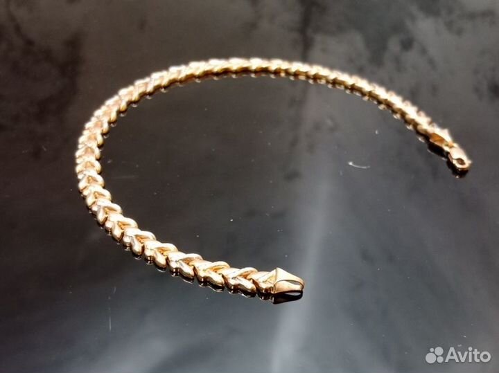 Золотой браслет 585 пробы массой 7.41 грамма (21.5