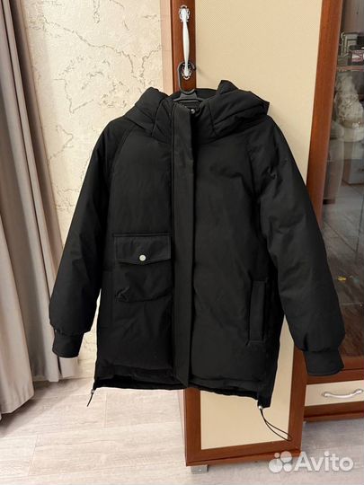 Куртка с капюшоном женская черная