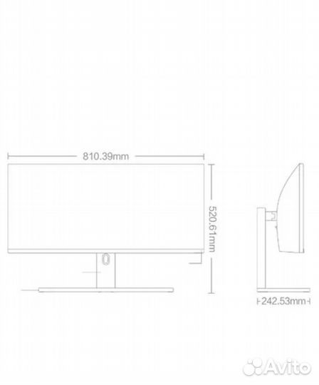 Монитор xiaomi mi curved gaming monitor 34