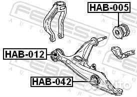 Сайлентблок HAB-005 HAB-005 Febest