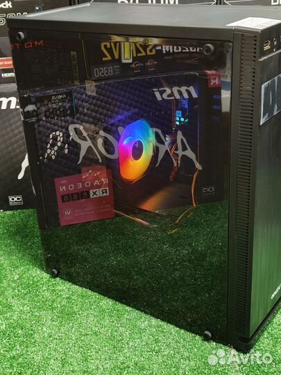 Игровой пк intel 12/24 RX 580 16gb SSD