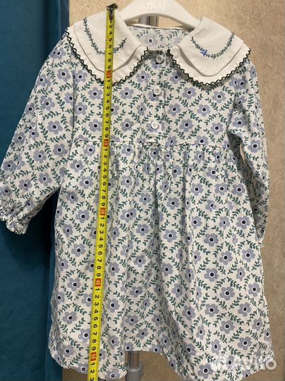 Платье с воротничком 98-104 см