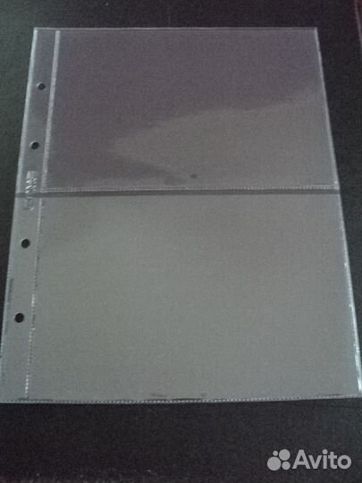 Листы для банкнот на 1,2,3 и 4 ячейки