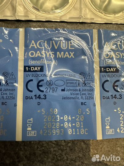 Контактные линзы acuvue 1 day oasys max