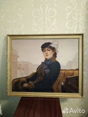 Картина маслом на холсте в хорошем состоянии