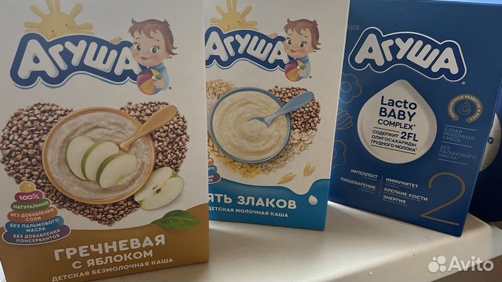 Пюре и каши Агуша