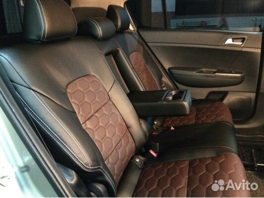 Каркасные авточехлы соты на KIA Sportage 4