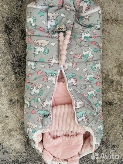 Конверт на выписку для девочки весна осень