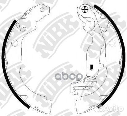 Колодки тормозные барабанные задние NiBK FN0673