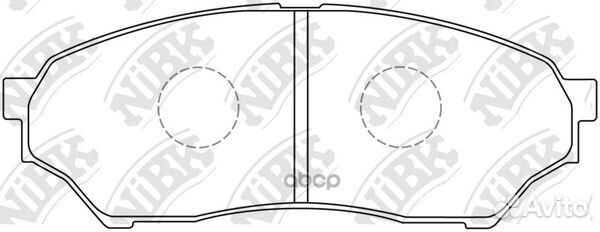 Колодки тормозные дисковые передние NiBK PN3417