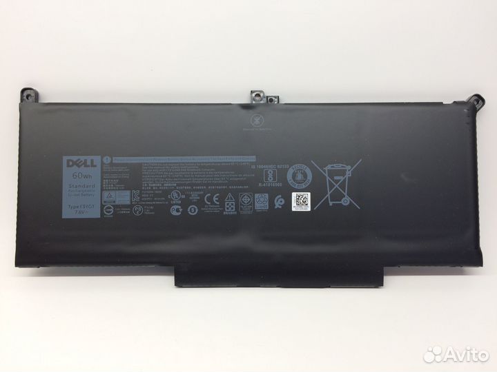 Аккумулятор F3YGT для Dell 12-7290, 14-7480