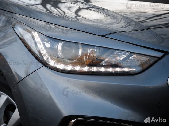 Накладки на фары Реснички на Hyundai Solaris 2 V2