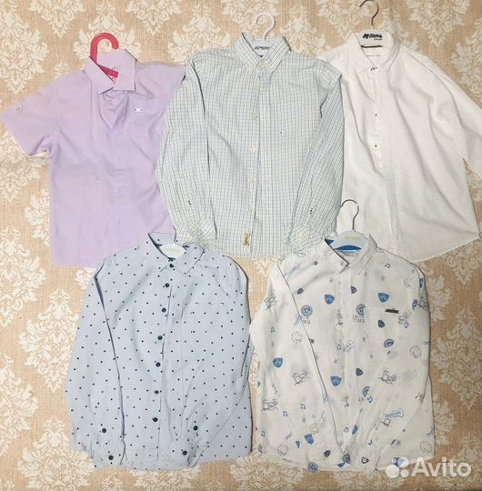 Рубашки школьные для мальчика 140-146