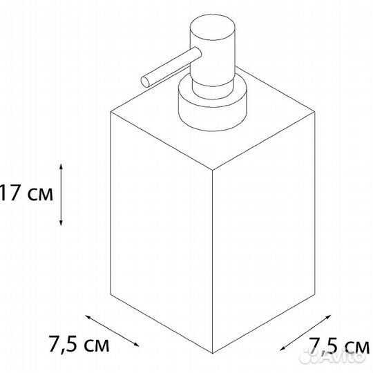 Дозатор жидкого мыла Fixsen Gusto FX-300-1 Хром Б