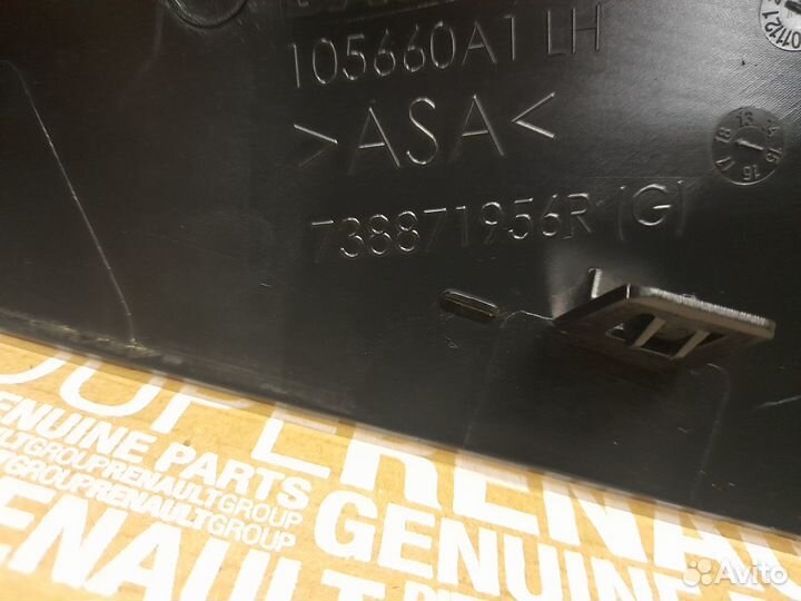 Накладка рейлинга рено дастер задняя левая