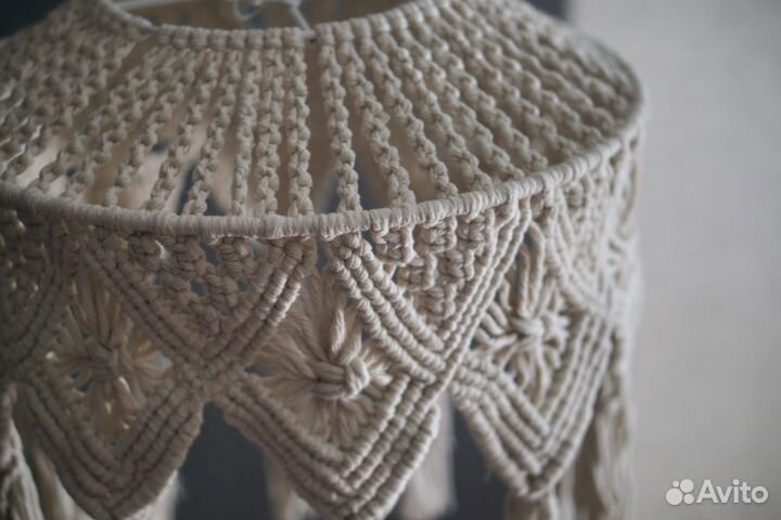 Абажур макраме Queen