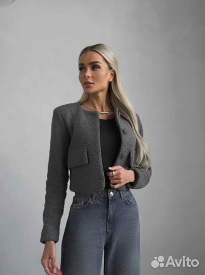 Жакет осенний укороченный