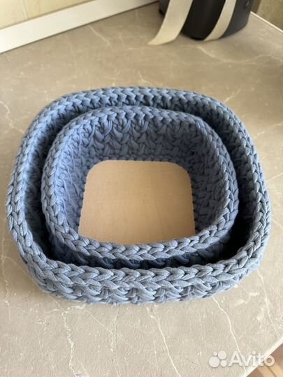 Трикотажные корзинки (комплект)