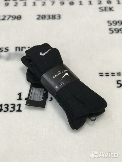 Носки Nike Value Cotton Crew 3PPK, 3 пары