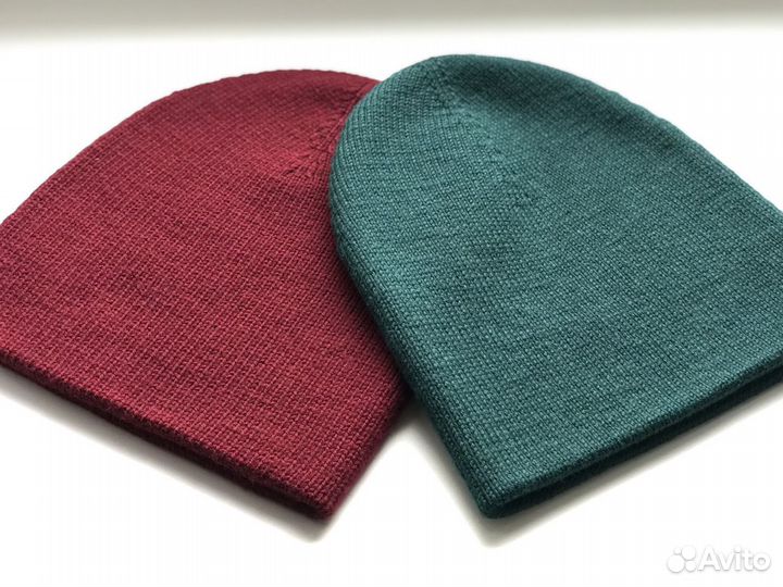 Шапка бини вязаная