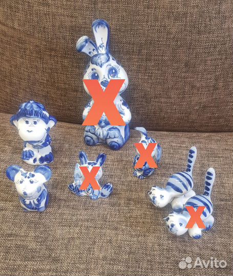 Фигурки и статуэтки гжель