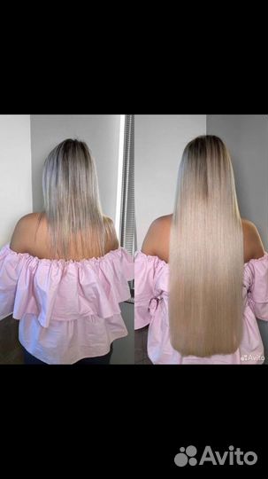 Полное наращивание волос