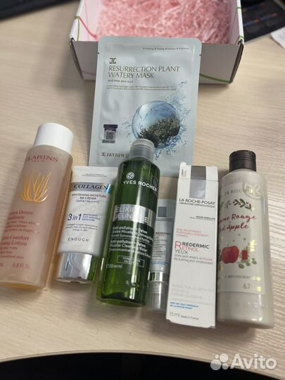 Косметика уход пакетом clarins la Roshe posay