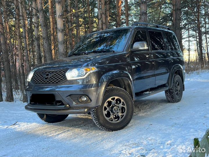 Защита переднего бампера УАЗ Patriot