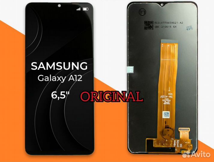Дисплей ориг Samsung Galaxy A12