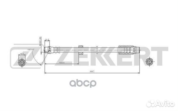 Шланг тормозной передний Audi A4 00- Seat Exeo 08