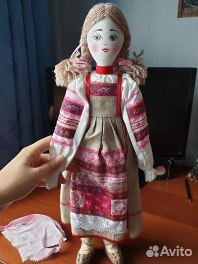Кукла ручной работы в русском стиле 49 см