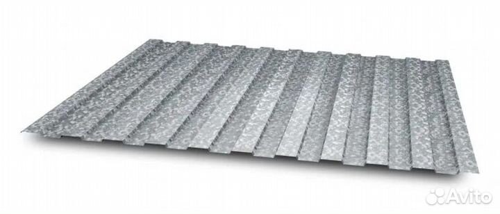 Профлист для забора (профнастил) C8 Цинк 2м