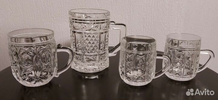 Кружки хрустальные разные СССР