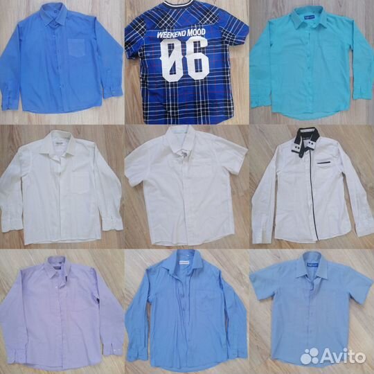 Рубашки на мальчика пакетом 10 шт