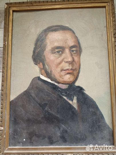 Картон масло портрет Федоров В А