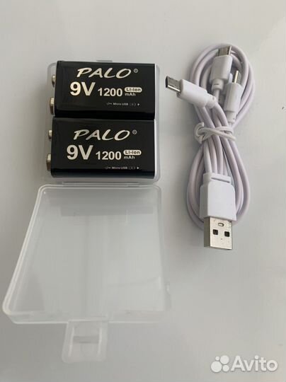 Аккумуляторы Крона Palo - 2 шт 9v 9в1200mAh Li-ion