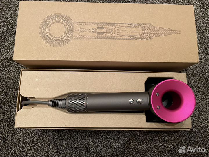 Фен Dyson Supersonic HD07 Фуксия Оригинал