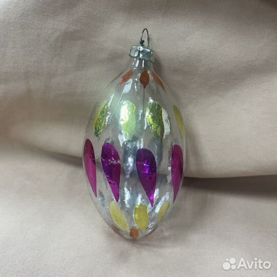 Редкая елочная игрушка глинка СССР (сзр)