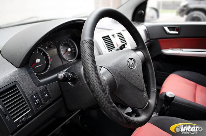 Оплетка на руль из кожи Hyundai Getz