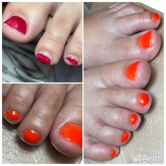 Модели на маникюр и педикюр, наращивание