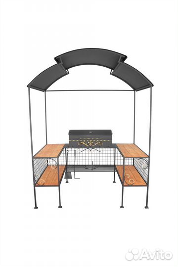 Беседка-мангал барбекю Садовод BBQ