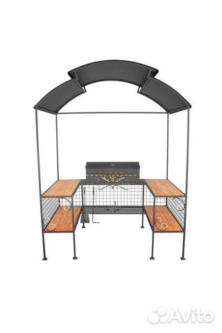 Беседка-мангал барбекю Садовод BBQ