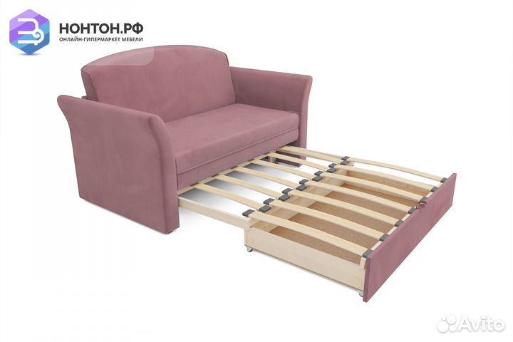 Диван выкатной Малютка 2 розовый
