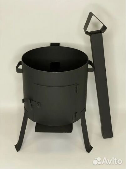 Казан чугунный + печь + ляган + шумовка