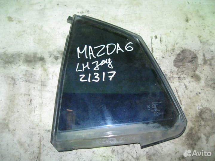 Стекло двери задней левой (форточка) Mazda 6 (GG)