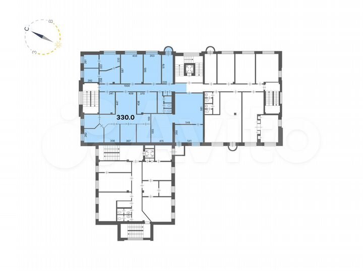 Продам офисное помещение 326м с НДС