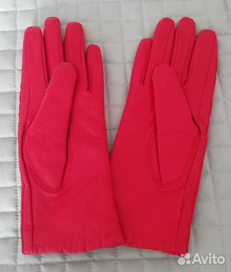 Перчатки кожаные женские новые